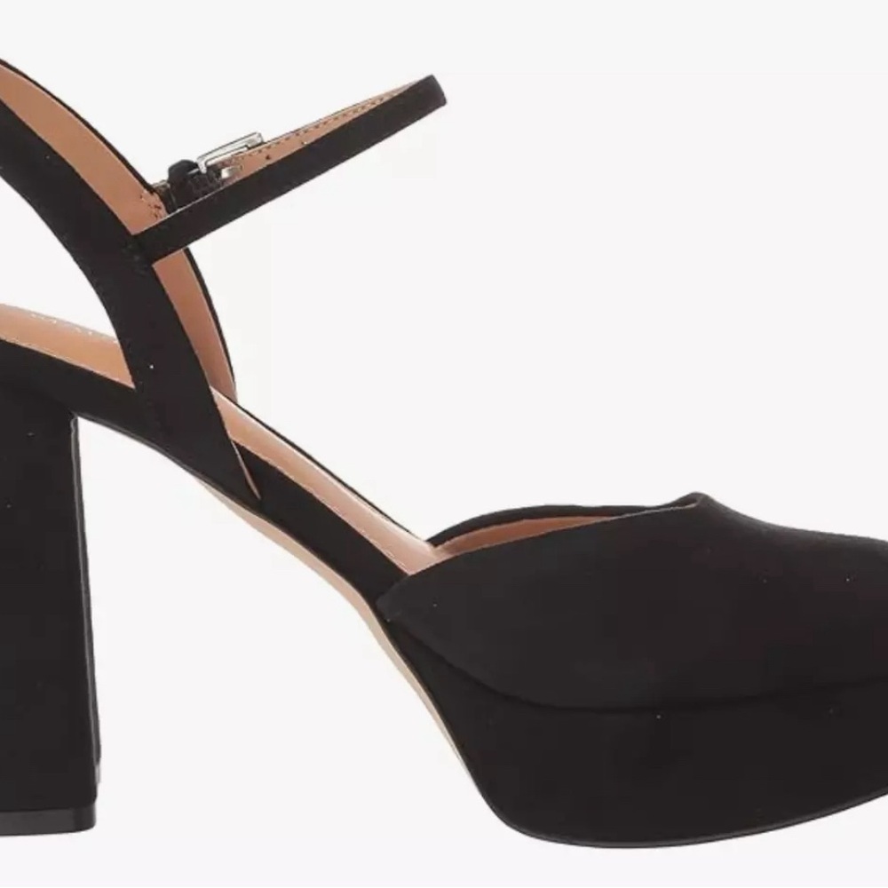 Marc Fisher Platform Black Suede Nazira NWT 6M